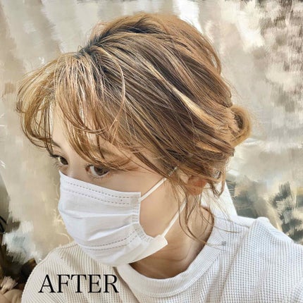 リーゼ リーゼ アイロン下地 カール用のクチコミ「今日はヘアアレンジのご紹介です❤️
毎日マスク生活なので、ヘアアレンジは必須✨
マスク×ボサ髪.....」(3枚目)