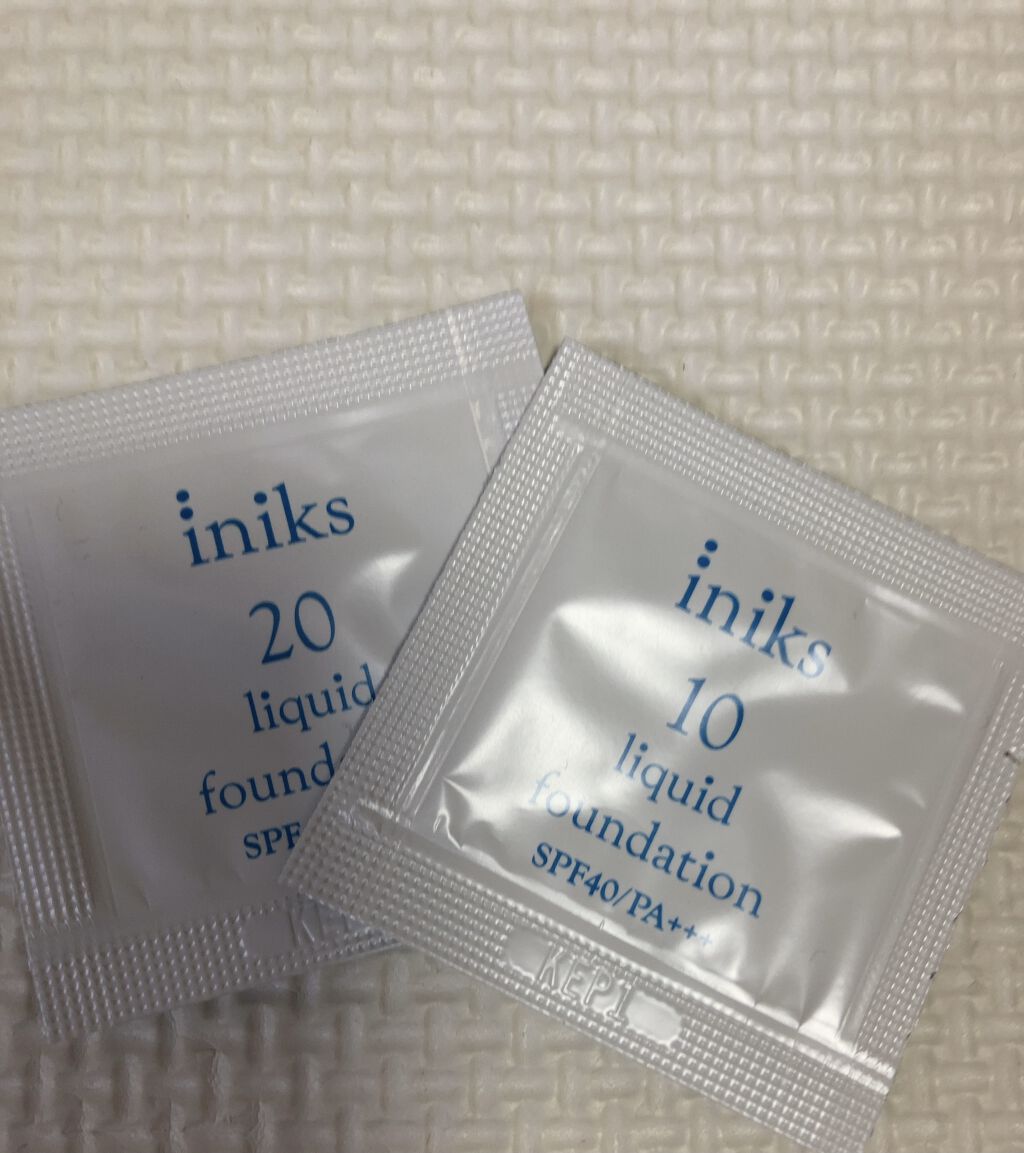 リキッド ファンデーション 10：ライトオークル/iniks/リキッドファンデーションを使ったクチコミ（1枚目）