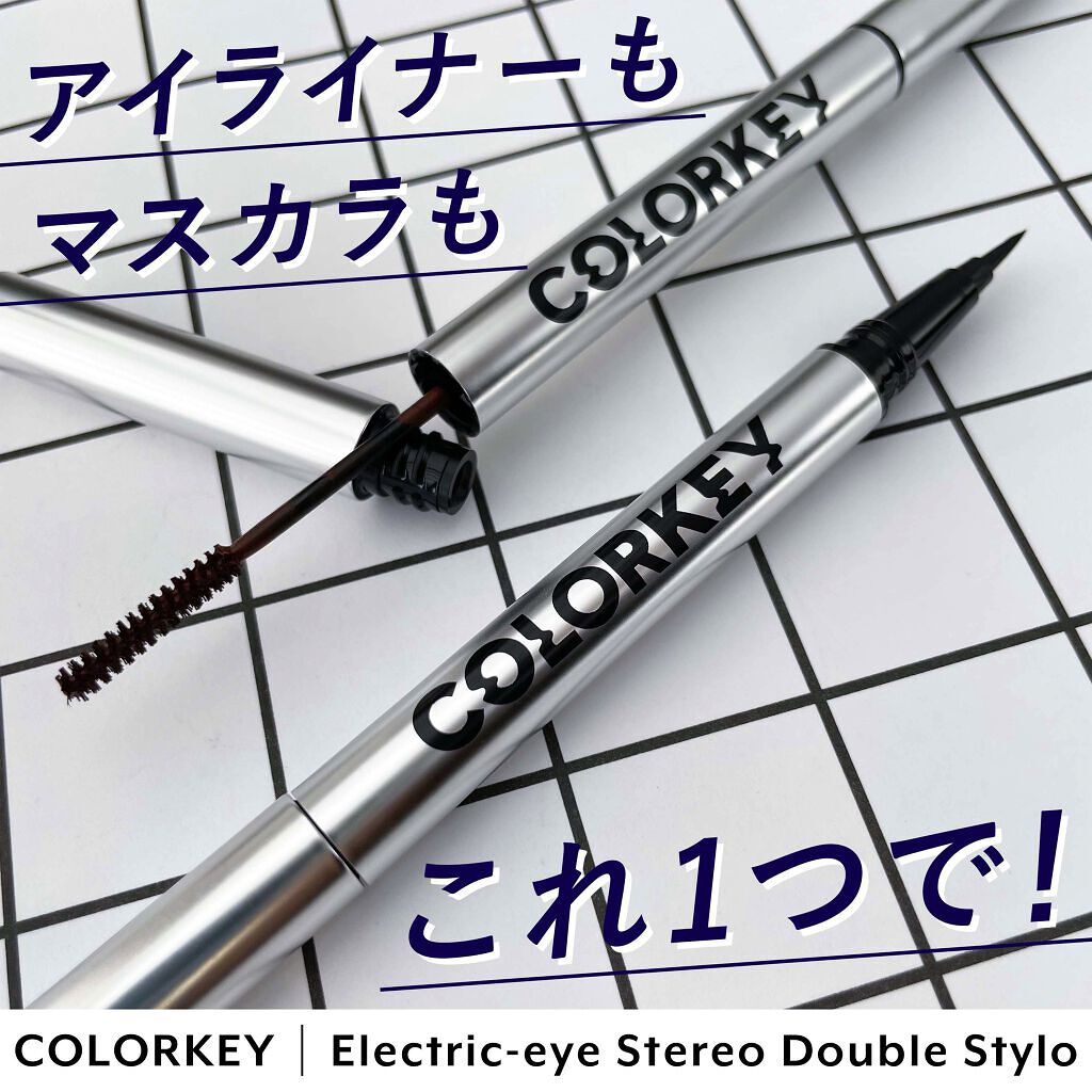 デュアルエンドアイライナー ロングマスカラ/COLORKEY/マスカラを使ったクチコミ（1枚目）