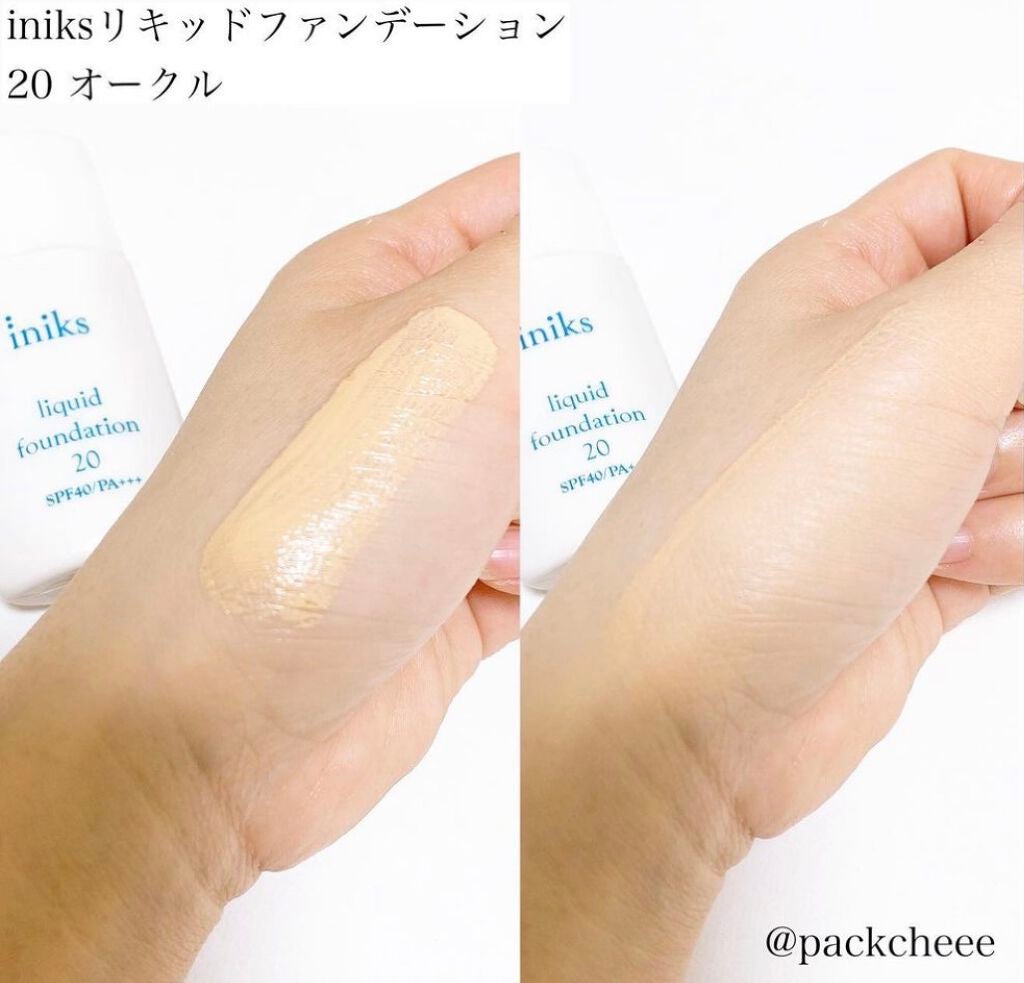 リキッド ファンデーション/iniks/リキッドファンデーションを使ったクチコミ(4枚目)