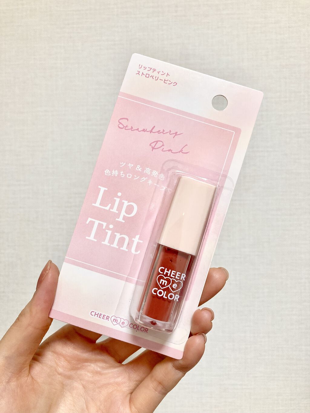 CHEER me COLOR リップティント/セリア/リップティントを使ったクチコミ（2枚目）