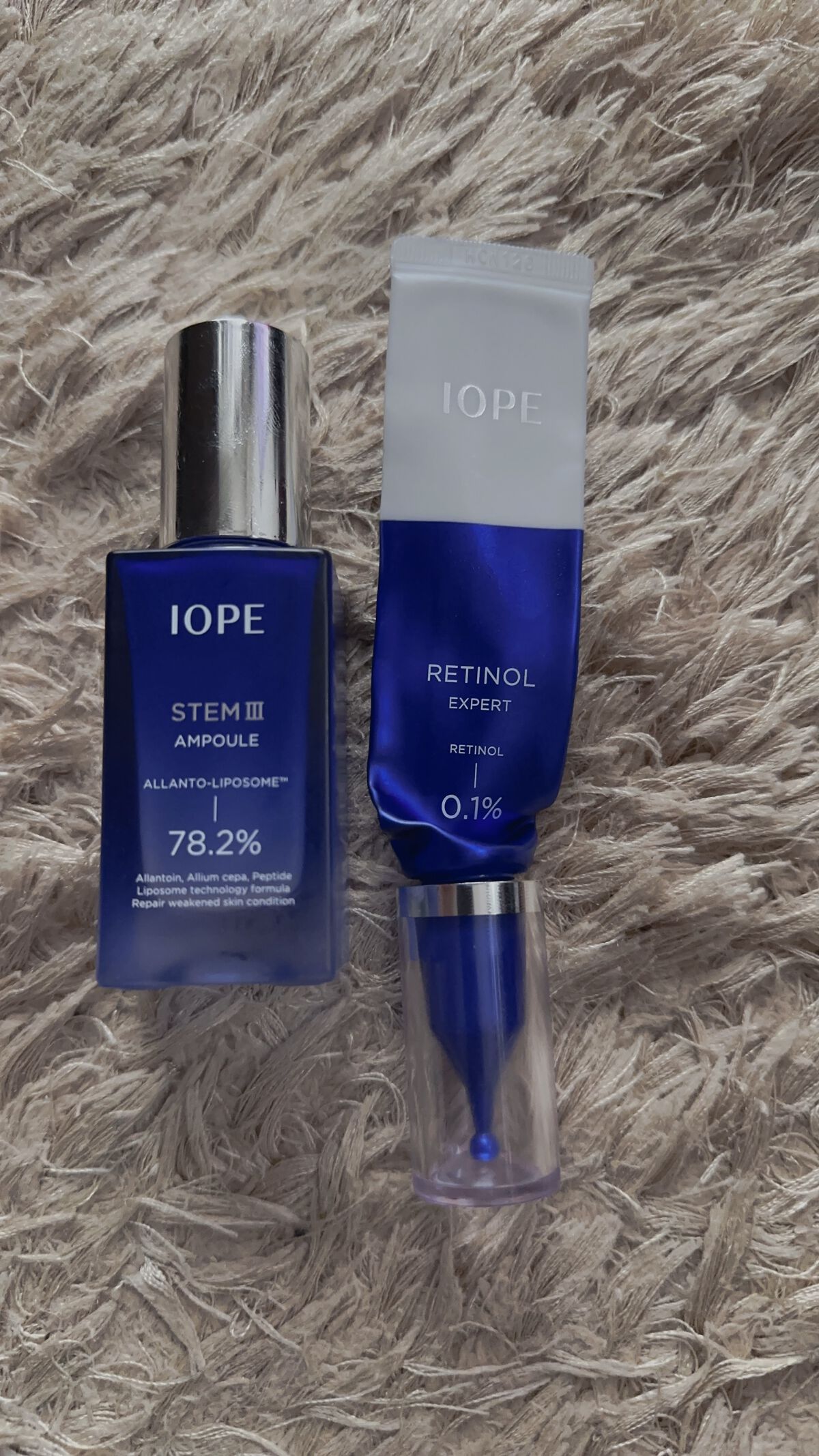 IOPE ステムⅢアンプルのクチコミ「【使い切りスキンケア】
やっぱり良かった
今まで使ったレチノールで1番
でも、価格を考えると他.....」（1枚目）