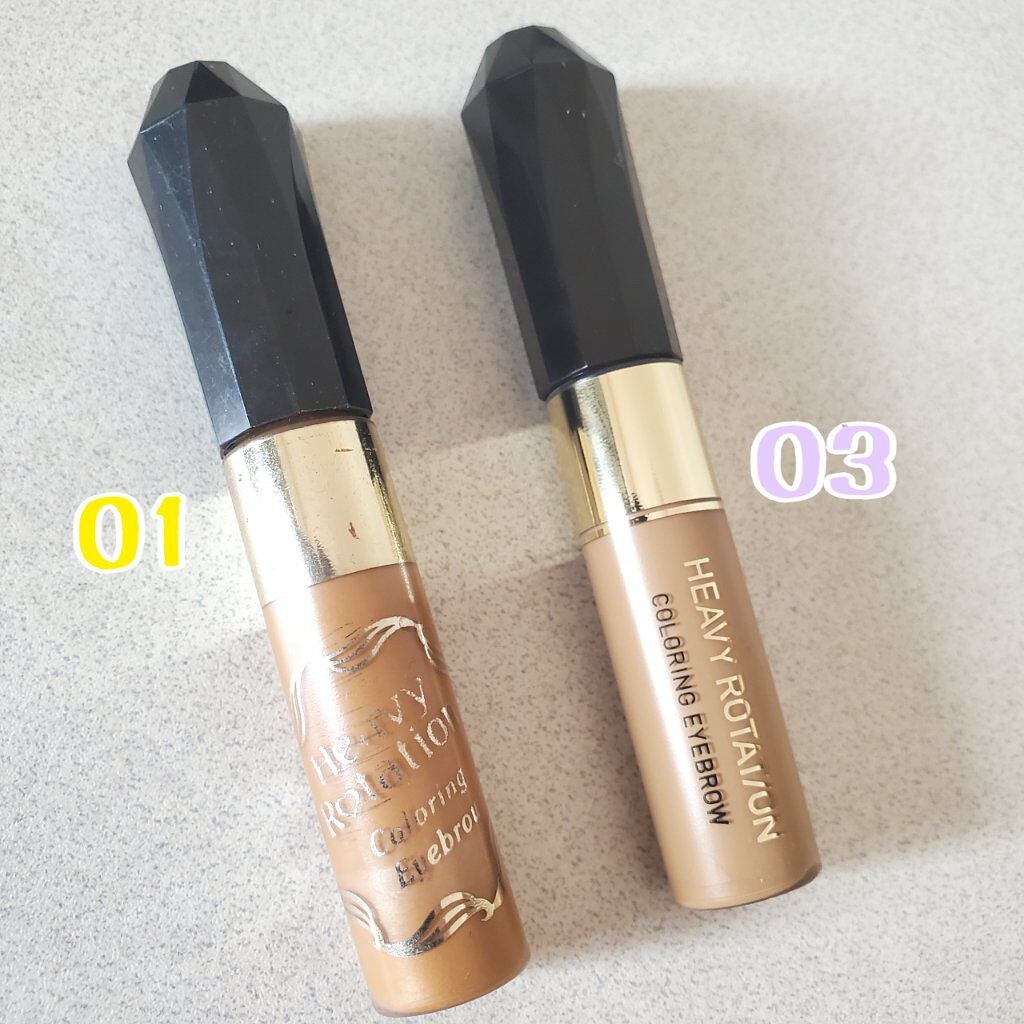 カラーリングアイブロウ/ヘビーローテーション/眉マスカラを使ったクチコミ(3枚目)