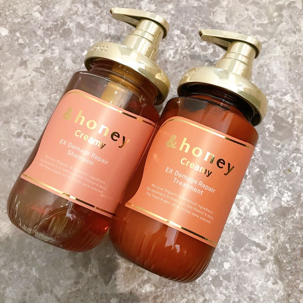 Creamy EXダメージリペアシャンプー1.0/ヘアトリートメント2.0/&honey/市販シャンプーを使ったクチコミ（1枚目）