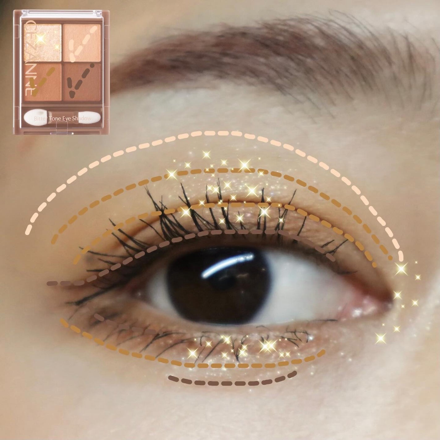 ビタートーンアイシャドウ/CEZANNE/パウダーアイシャドウを使ったクチコミ(4枚目)