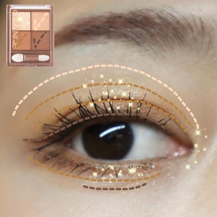 ビタートーンアイシャドウ/CEZANNE/パウダーアイシャドウを使ったクチコミ(4枚目)