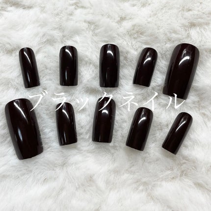 あみ on LIPS 「ブラックネイル#ブラックネイル#ネイル..」(1枚目)