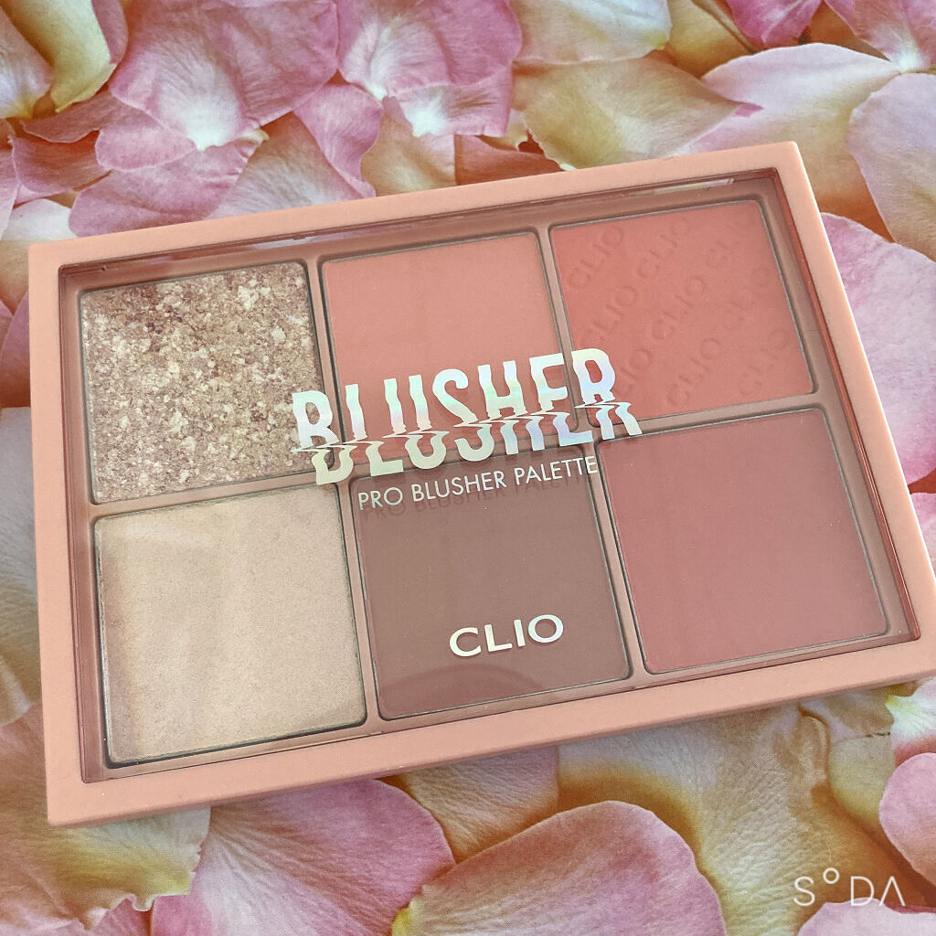 プロ ブラッシャー パレット 02 BLOOM PASTEL/CLIO/パウダーチークを使ったクチコミ（1枚目）