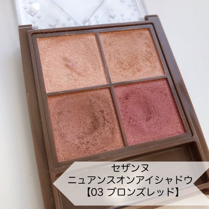 ニュアンスオンアイシャドウ/CEZANNE/アイシャドウパレットを使ったクチコミ(1枚目)