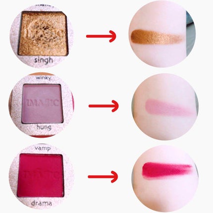 CHARM 16 COLOR EYESHADOW PALETTE/IMAGIC/アイシャドウパレットを使ったクチコミ(3枚目)