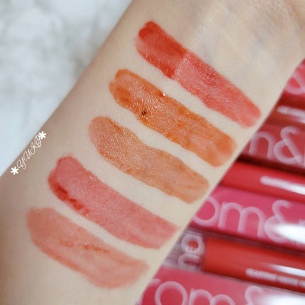 グラスティングウォーターティント/rom&nd/リップティントを使ったクチコミ(10枚目)