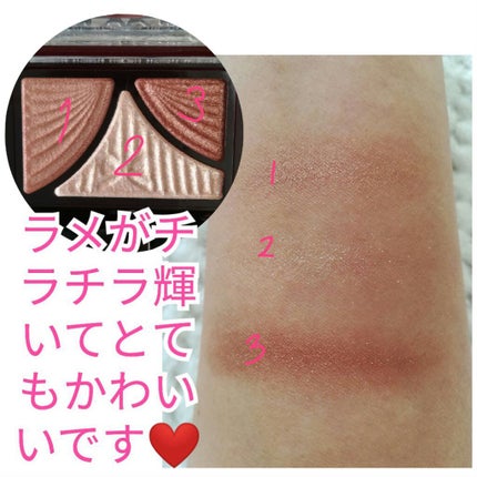 ジューシーピュアアイズ/キャンメイク/アイシャドウパレットを使ったクチコミ(3枚目)