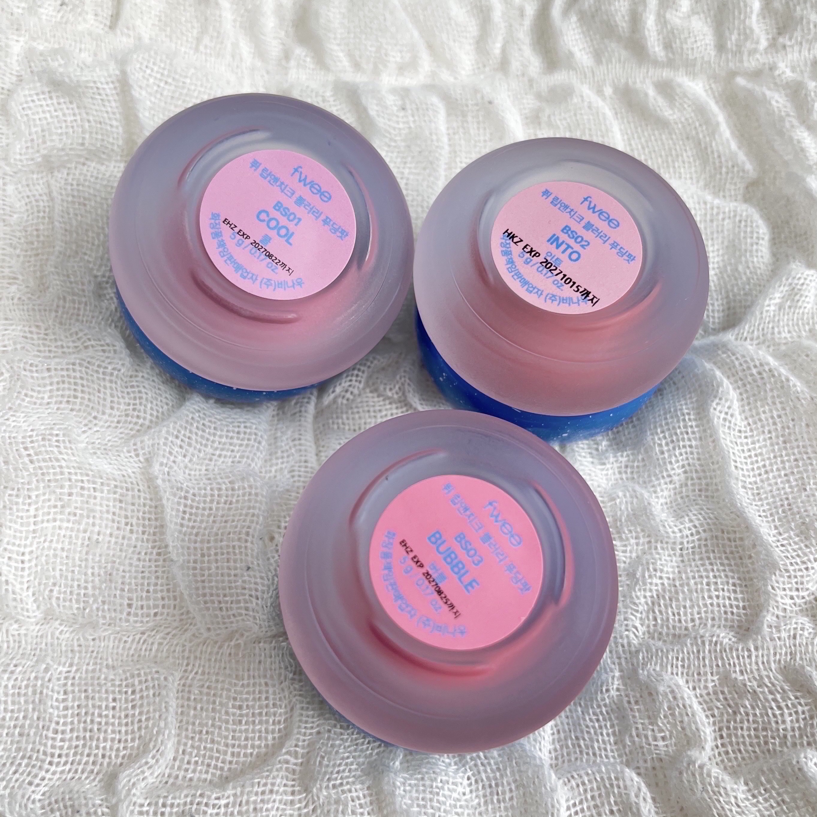 リップアンドチーク ブラーリープリンポット/fwee/口紅を使ったクチコミ（2枚目）