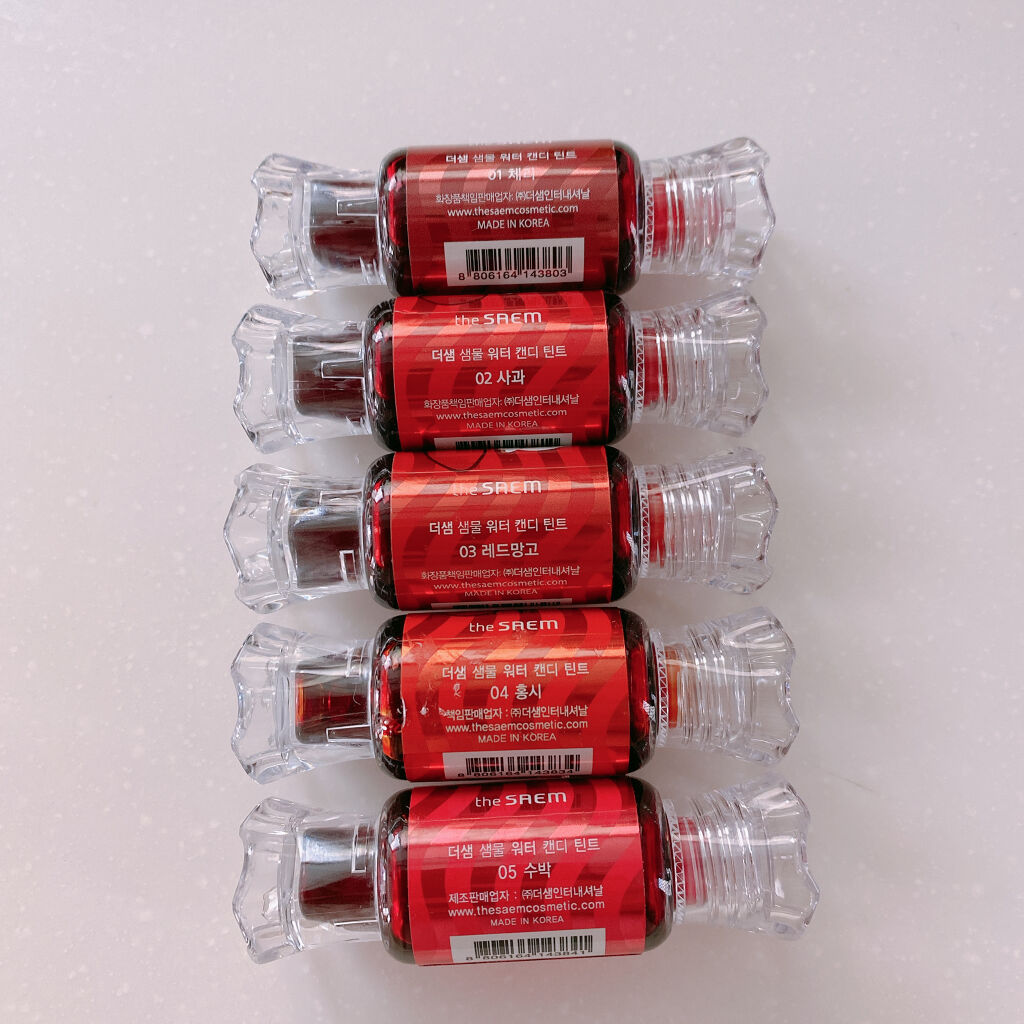 ウォーター キャンディー ティント 05 ウォーターメロン/the SAEM/リップティントを使ったクチコミ（2枚目）