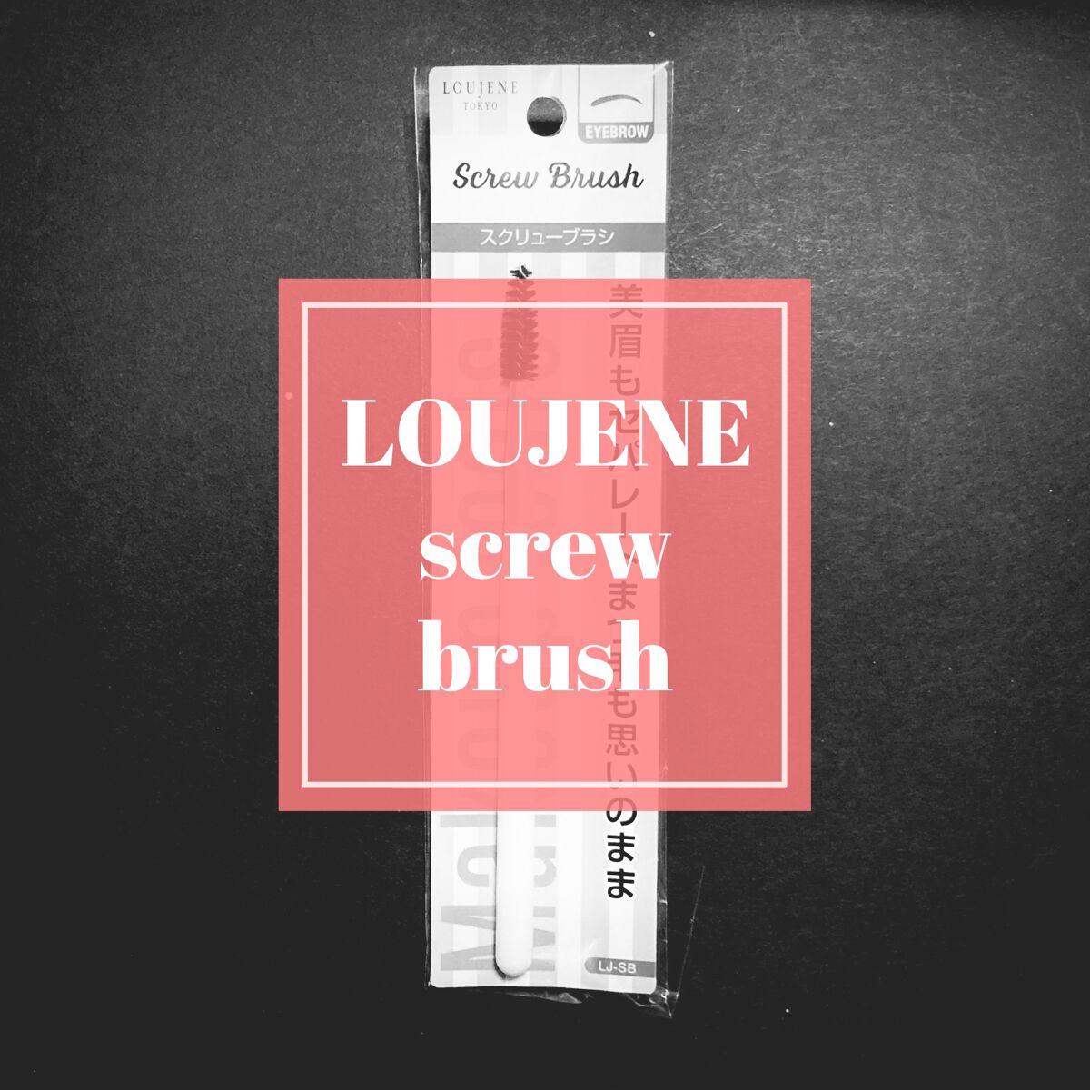 LJ スクリューブラシ/LOUJENE/メイクブラシを使ったクチコミ(1枚目)