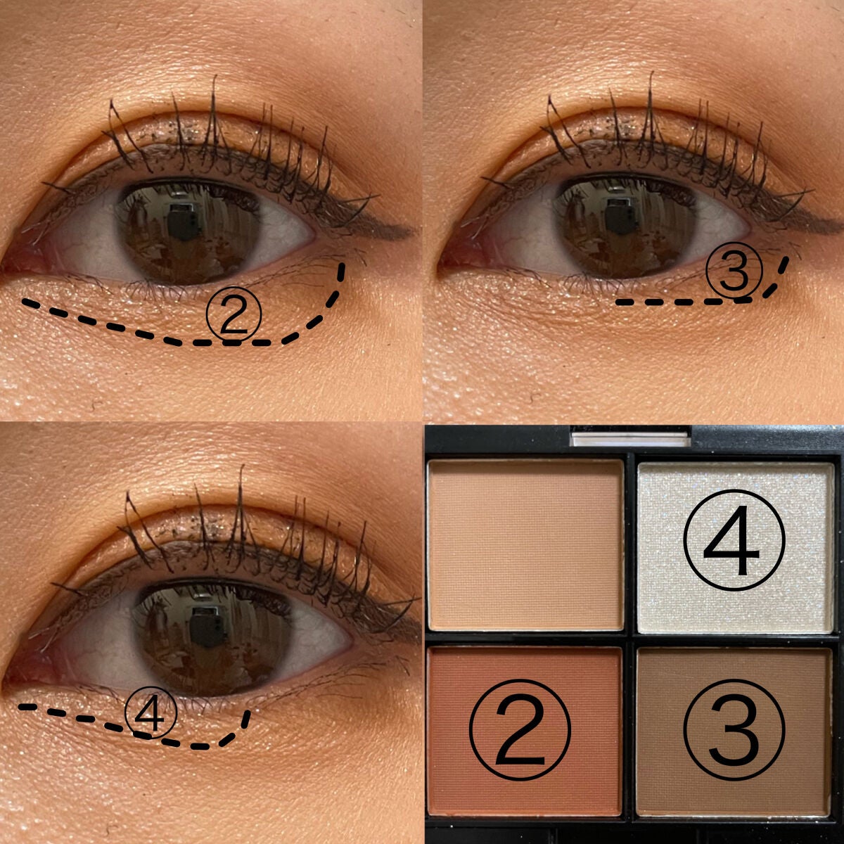 MFL アイシャドウ/moitiful/アイシャドウパレットを使ったクチコミ(4枚目)