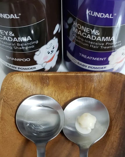 ハニー&マカデミアシャンプー/トリートメント /KUNDAL/シャンプー・コンディショナーを使ったクチコミ(4枚目)