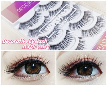 Decorative Eyelash デコラティブアイラッシュ (上まつ毛用)のクチコミ「
久しぶりにつけまつ👀をつけて
濃いめのメイクしてみました✨💕

使ったつけまつげはデコラティ.....」（1枚目）