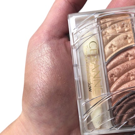 トーンアップアイシャドウ/CEZANNE/アイシャドウパレットを使ったクチコミ(3枚目)