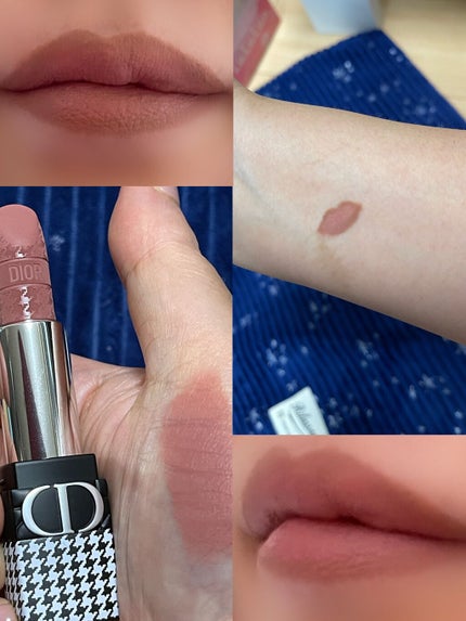 ルージュ ディオール 100V ヌード ルック ベルベット<ニュー ルック エディション>(生産終了)/Dior/口紅を使ったクチコミ(2枚目)