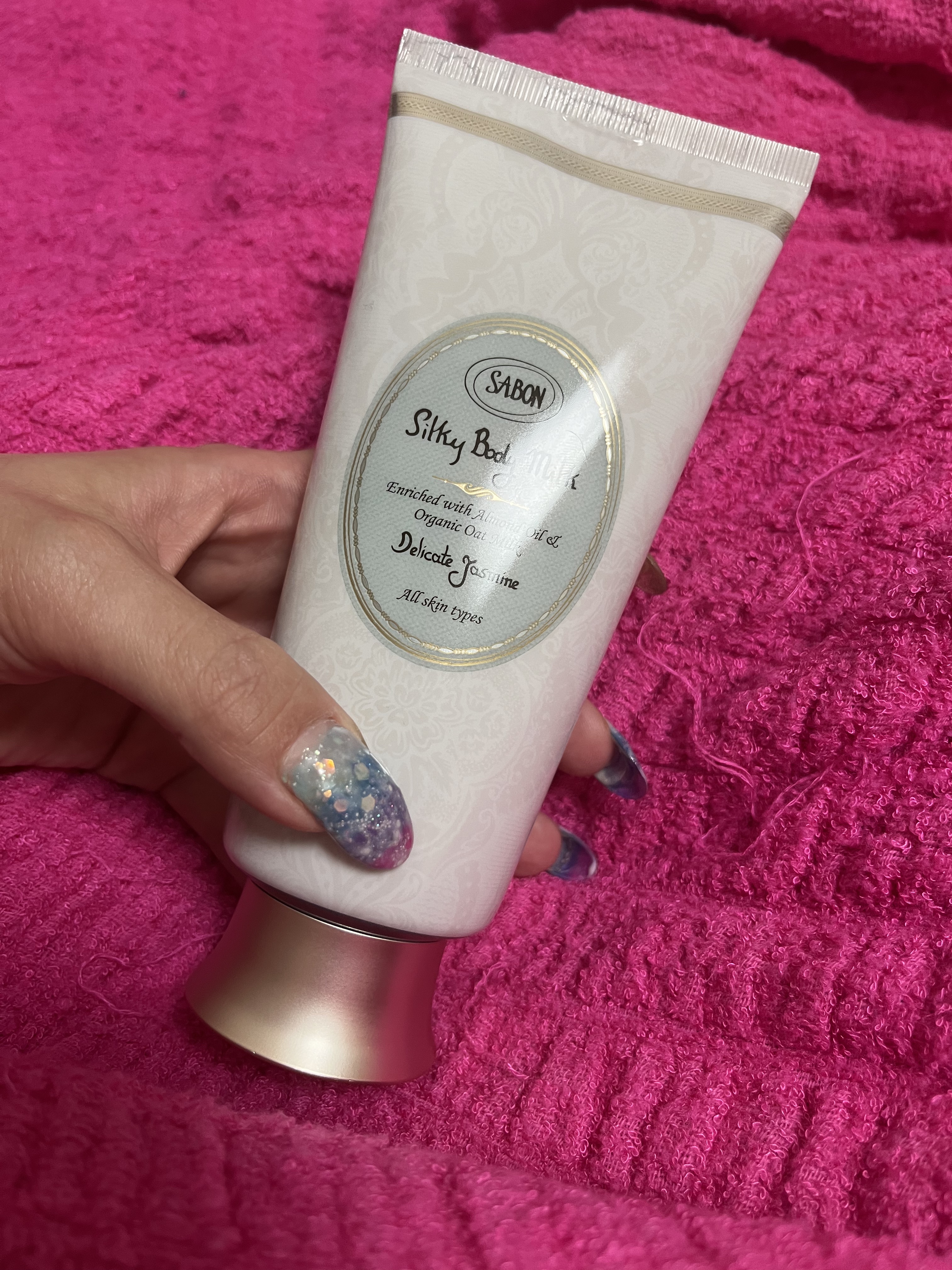 シルキーボディミルク デリケート・ジャスミン/SABON/ボディミルクを使ったクチコミ（2枚目）