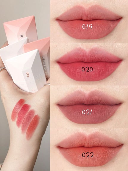 READ ME ウェイトレス ベルベット リップ ステイン「IN LOVE」シリーズ/PERFECT DIARY/口紅を使ったクチコミ(1枚目)