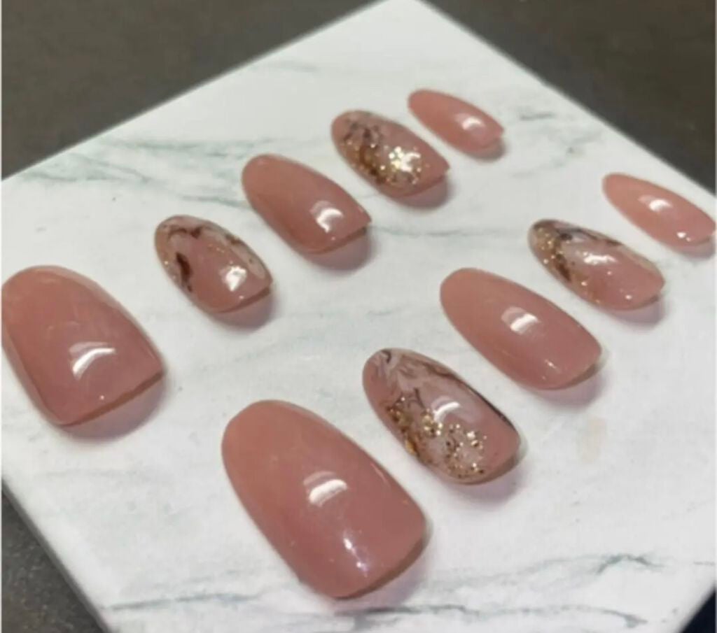 orange_gloss_lxmy on LIPS 「ネイルチップハンドメイドです!よかったらデザイン真似してみてく..」(4枚目)