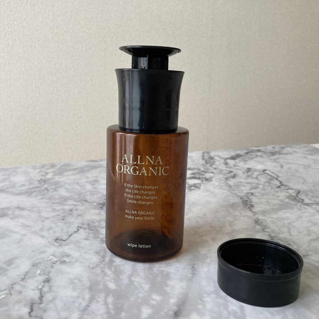 ALLNA ORGANIC 拭き取り化粧水のクチコミ「使い切り。

ALLNA ORGANICの拭き取り化粧水。


乾燥肌なので、朝洗顔は拭き取り.....」（1枚目）