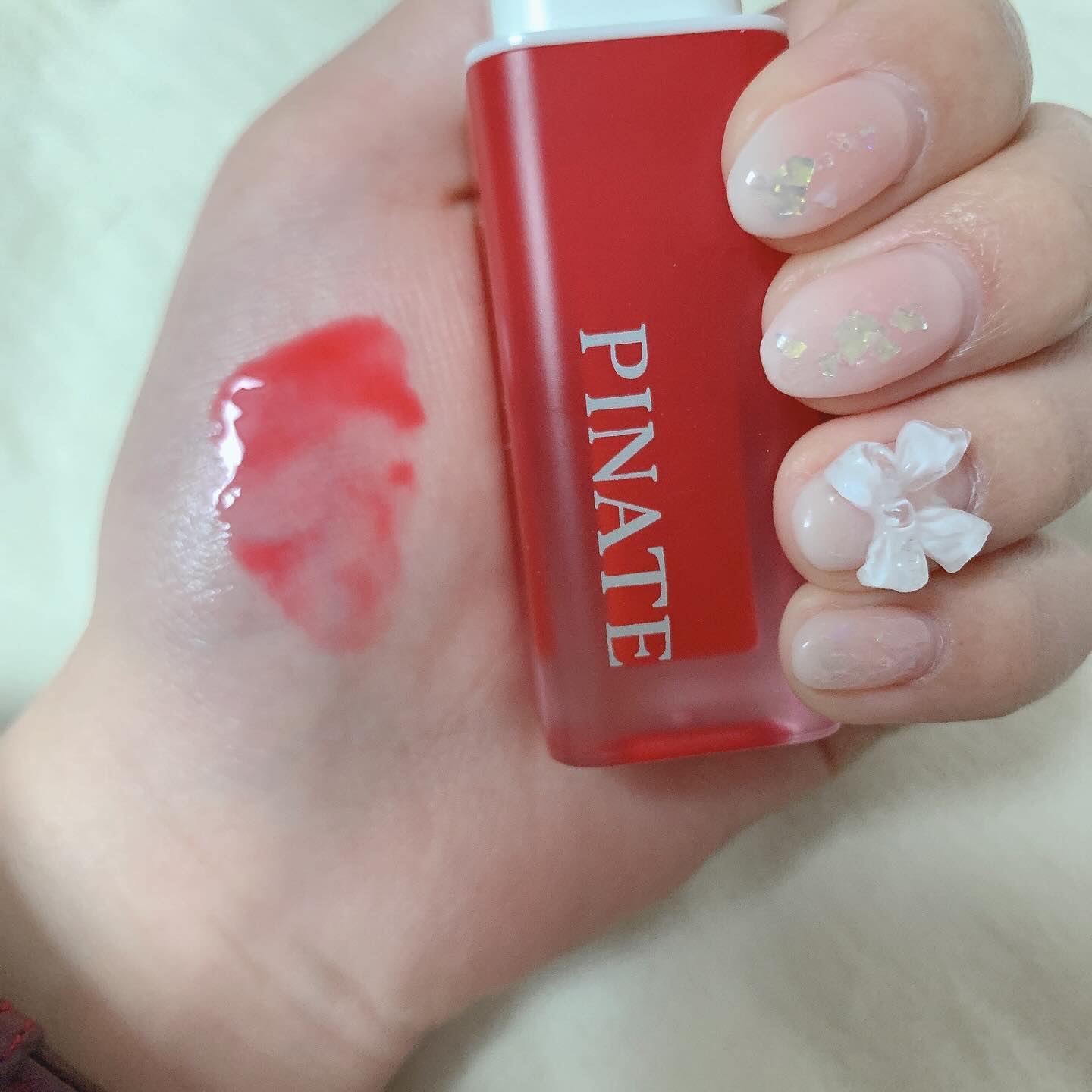 ナチュラルブルームリップオイルセラム 3色セット/PINATE/リップグロスを使ったクチコミ（3枚目）