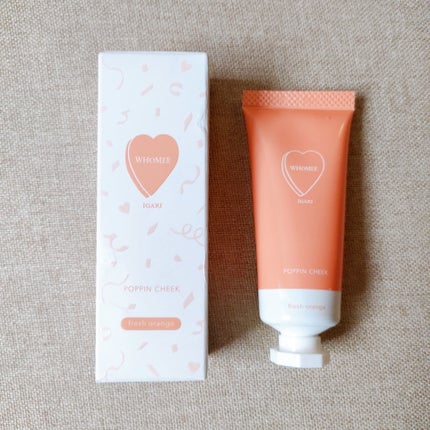 ポッピンチーク フレッシュオレンジ/WHOMEE/ジェル・クリームチークを使ったクチコミ(1枚目)