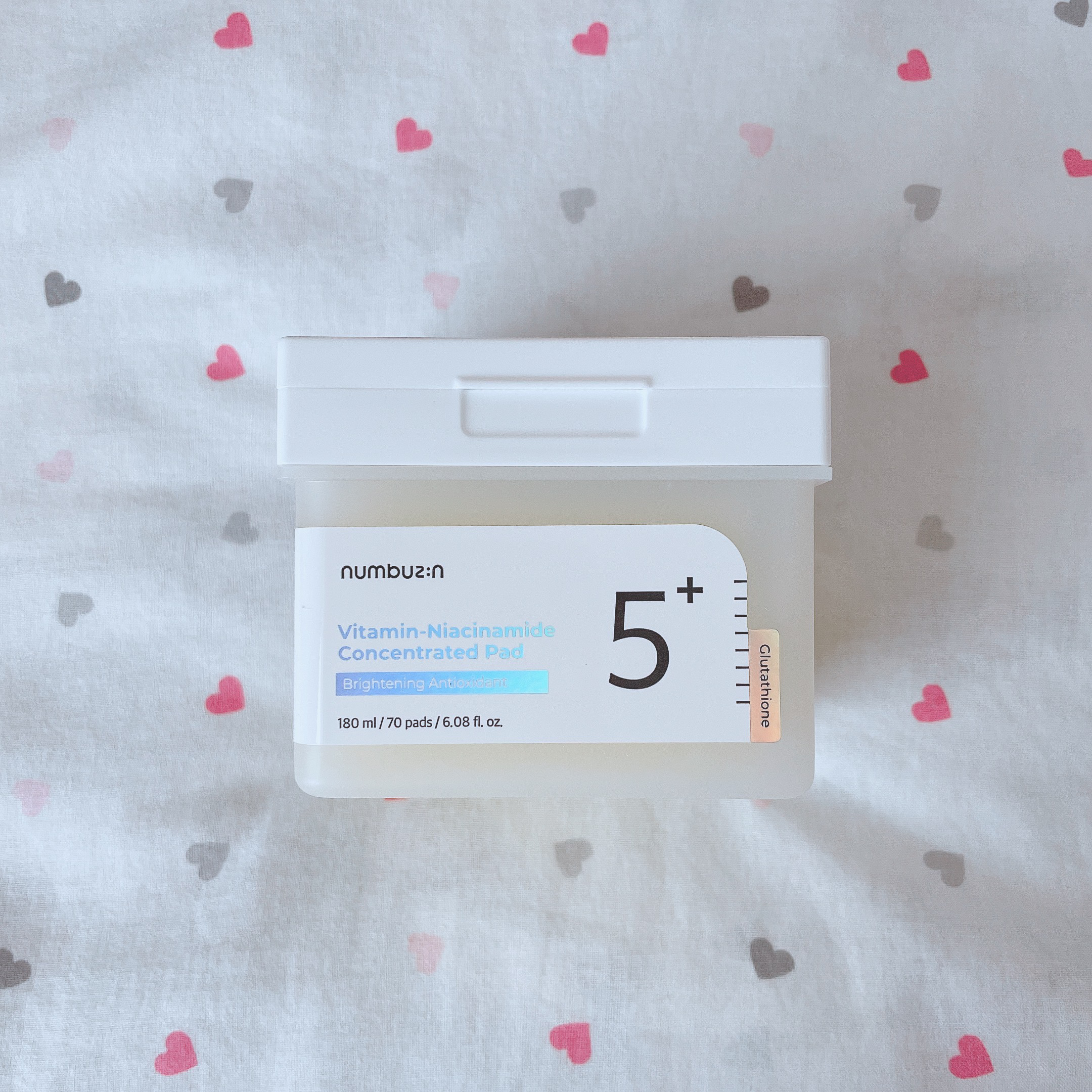 5番 白玉グルタチオンＣフィルムパッド/numbuzin/トナーパッドを使ったクチコミ（1枚目）