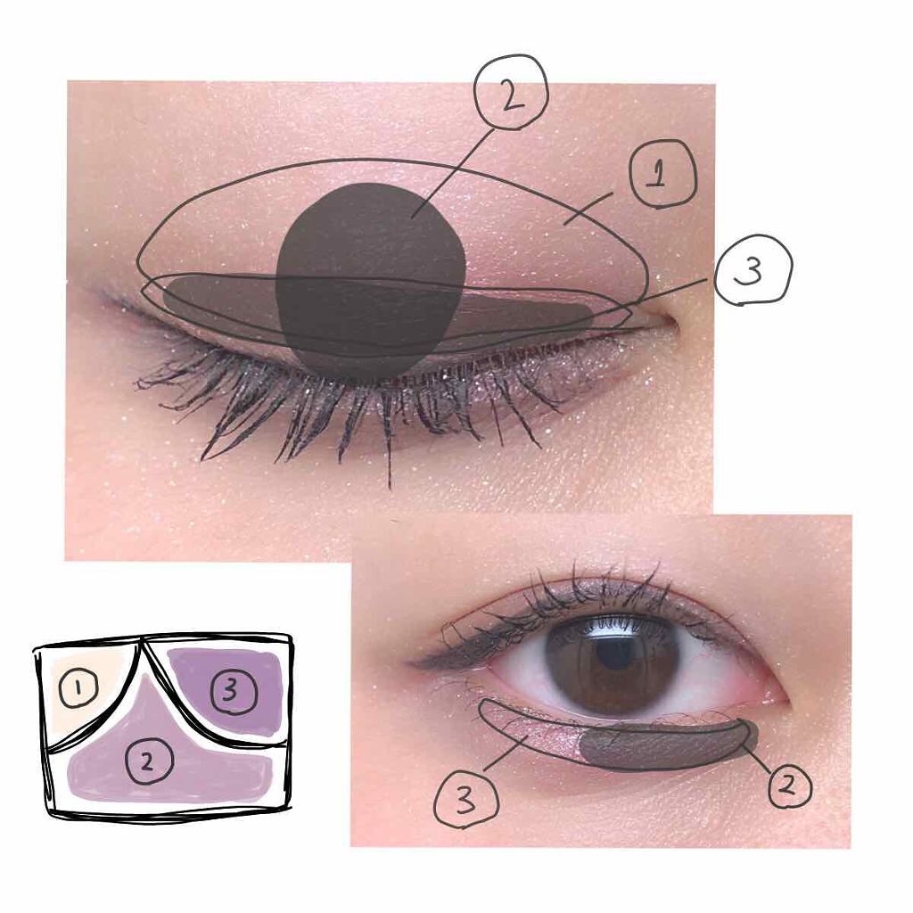 ジューシーピュアアイズ/キャンメイク/アイシャドウパレットを使ったクチコミ(3枚目)