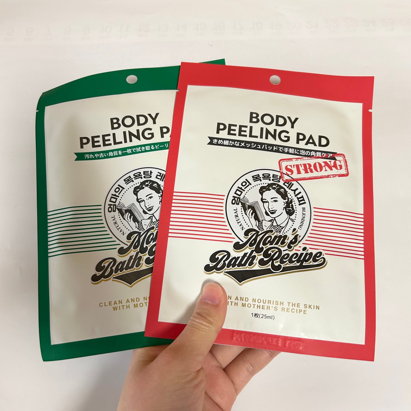ボディピーリングパッド/Mom’s Bath Recipe/ピーリングを使ったクチコミ(1枚目)