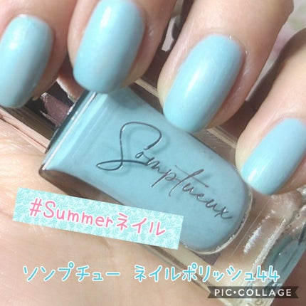 #Summerネイル,#ブルーネイル,#セルフネイルのネイルデザイン