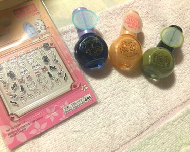 ちゅるちゅる on LIPS 「ダイソーで買いました！キキララネイルシロップアクアマイメロネイ..」（1枚目）