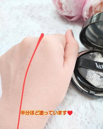 ロングウェアクッションファンデーション/V&Aビューティー/クッションファンデーションを使ったクチコミ(4枚目)