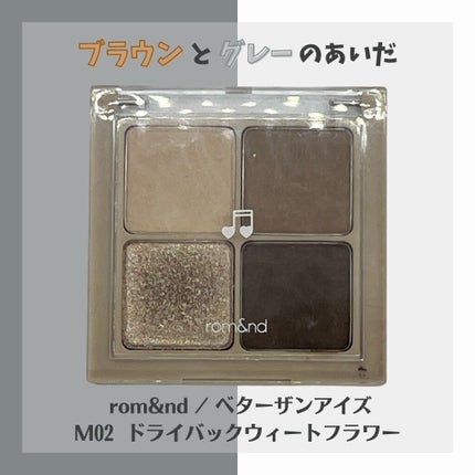 ベターザンアイズ ミュージックシリーズ/rom&nd/アイシャドウパレットを使ったクチコミ(1枚目)