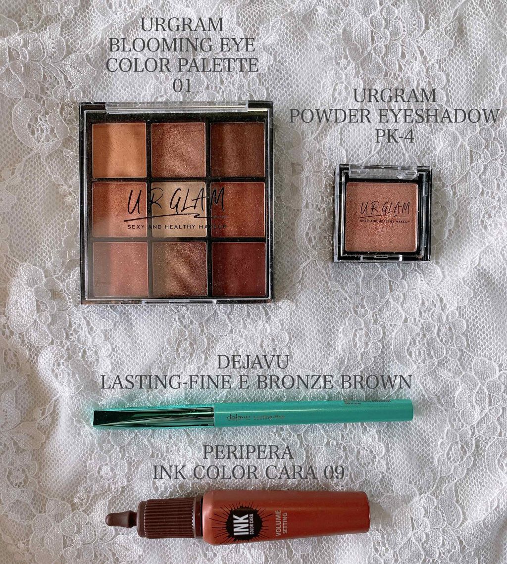 UR GLAMãPOWDER EYESHADOW/U R GLAM/åè²ã¢ã€ã·ã£ããŠã䜿ã£ãã¯ãã³ãïŒ4æç®ïŒ