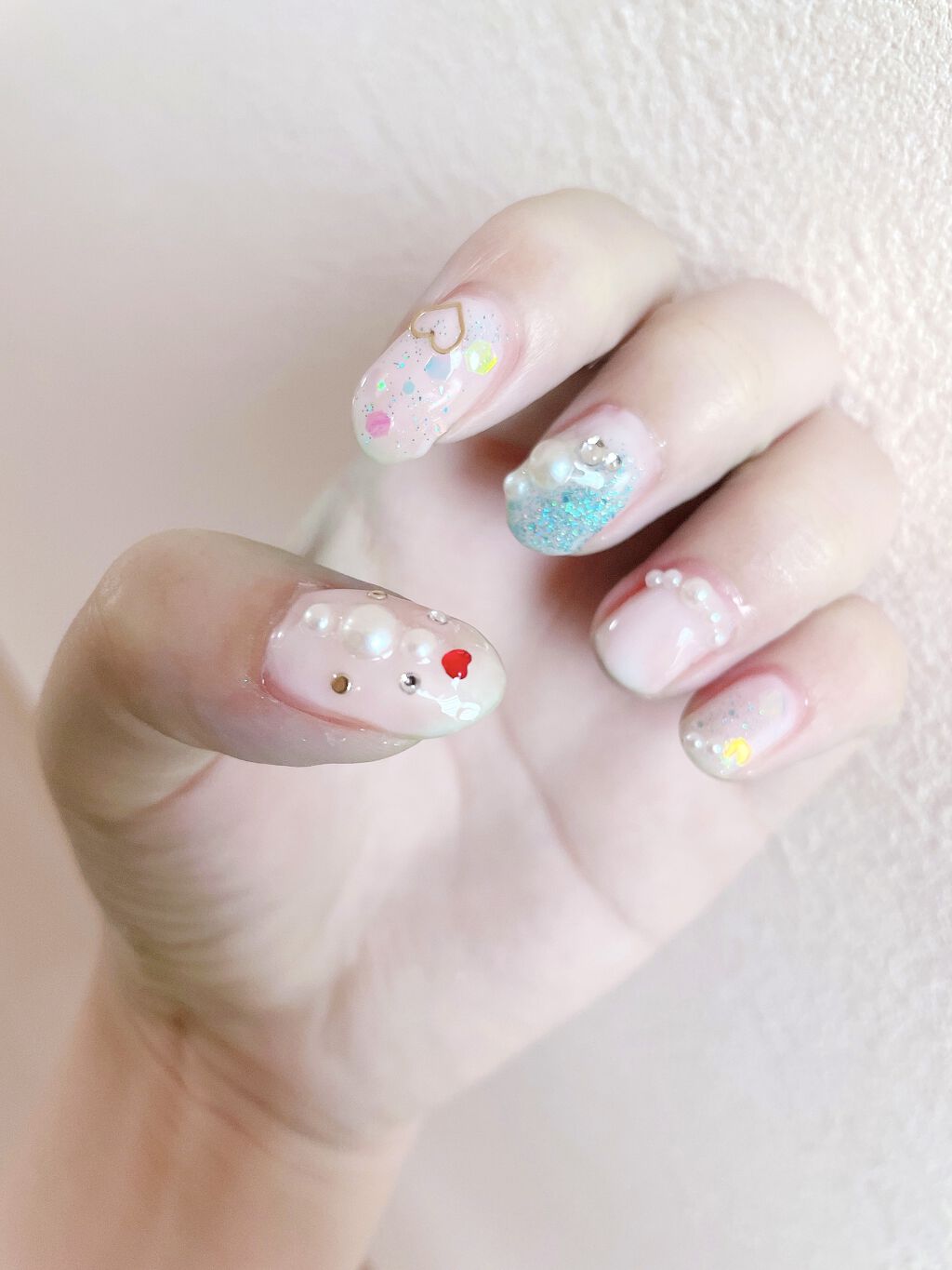 ジェルネイル（ライト対応）/セリア/ジェルネイルを使ったクチコミ（1枚目）