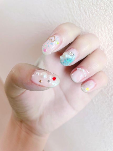 ネイルシール/セリア/ネイルシールを使ったクチコミ(1枚目)