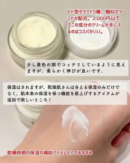 肌をうるおす保湿クリーム/肌をうるおす保湿スキンケア/フェイスクリームを使ったクチコミ(3枚目)