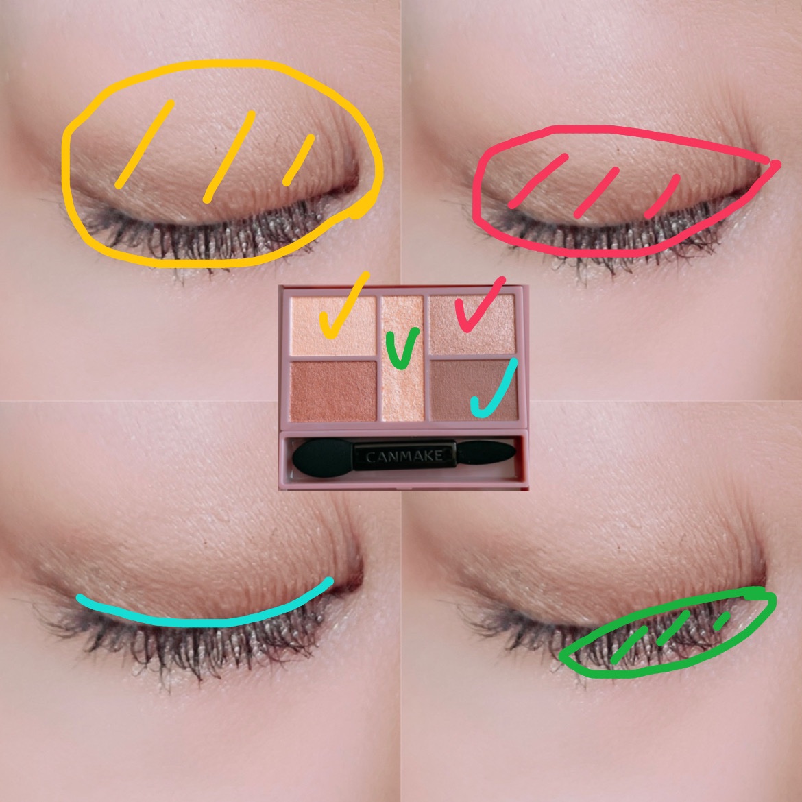 パーフェクトスタイリストアイズ/キャンメイク/アイシャドウパレットを使ったクチコミ（2枚目）