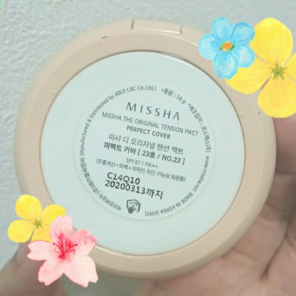 ザ オリジナル テンションパクト パーフェクトカバー/MISSHA/クリーム・エマルジョンファンデーションを使ったクチコミ（2枚目）