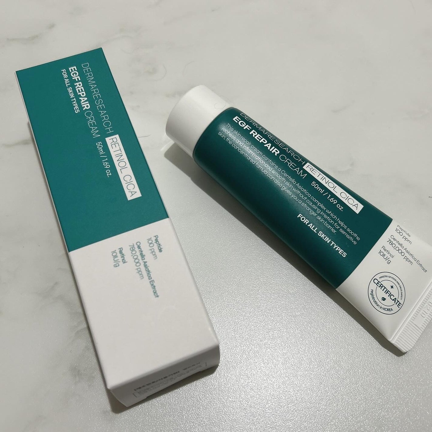 レチノールシカEGFリペアクリーム/DERMA RESEARCH/フェイスクリームを使ったクチコミ(3枚目)