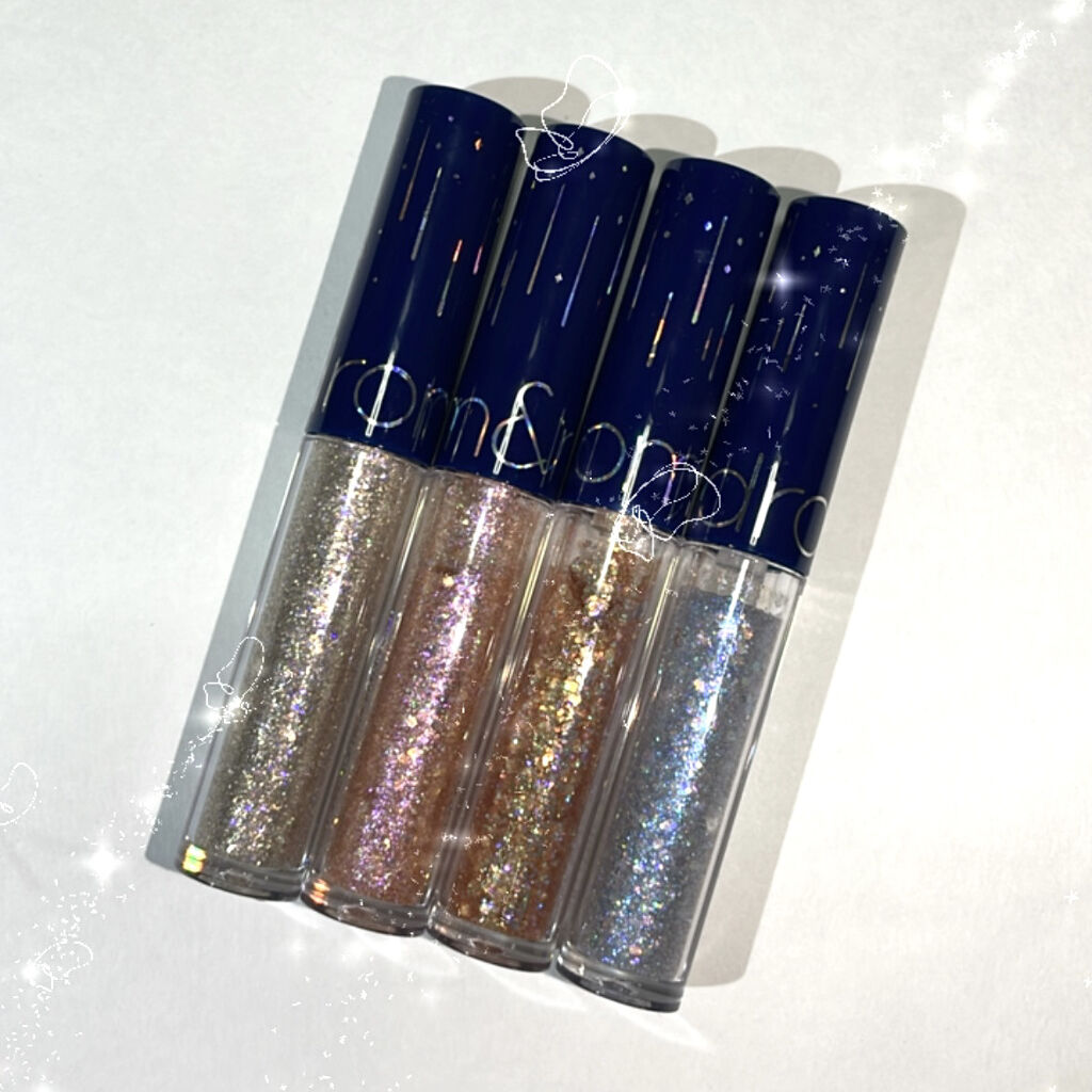 リキッド グリッター シャドウ/rom&nd/グリッターを使ったクチコミ（1枚目）