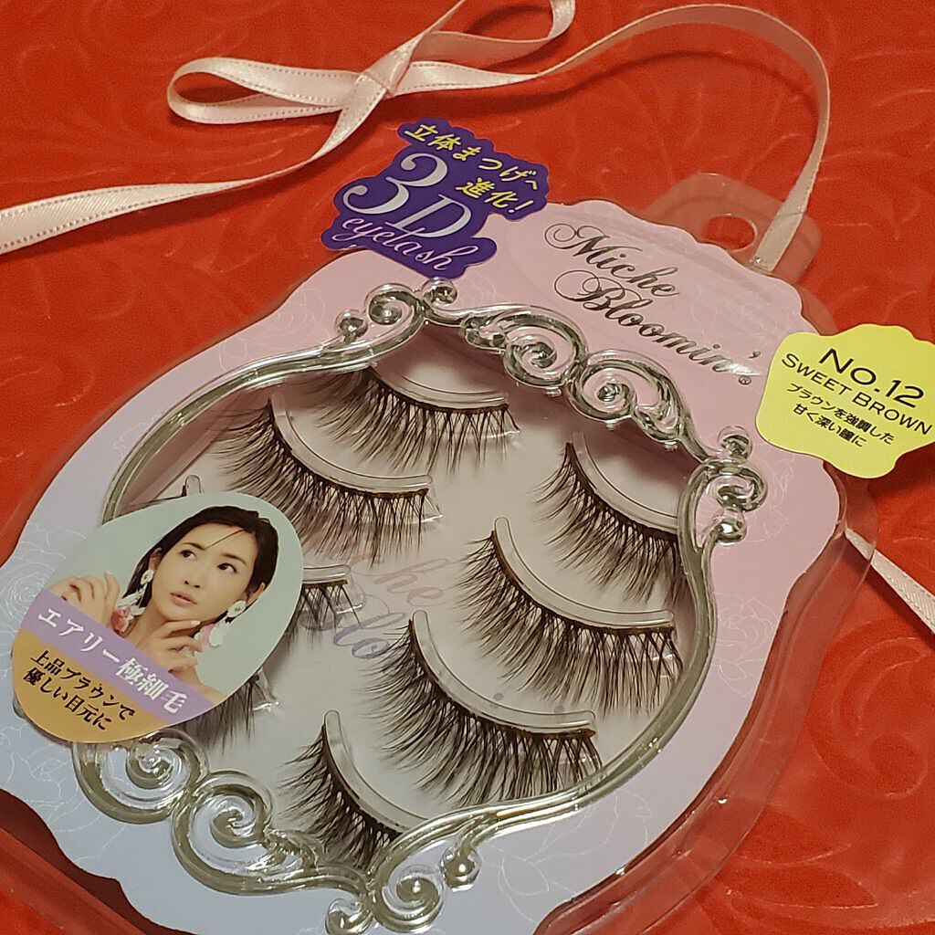 ミッシュブルーミン 3Dアイラッシュライン No.12 スウィートブラウン/ミッシュブルーミン/つけまつげを使ったクチコミ（1枚目）