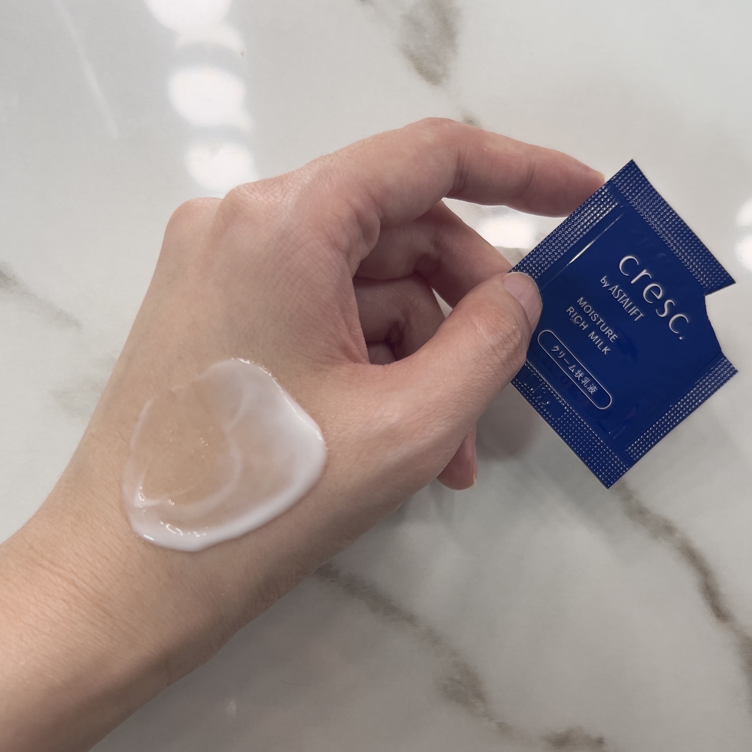 モイスチュア リッチミルク/cresc. by ASTALIFT/乳液を使ったクチコミ（1枚目）