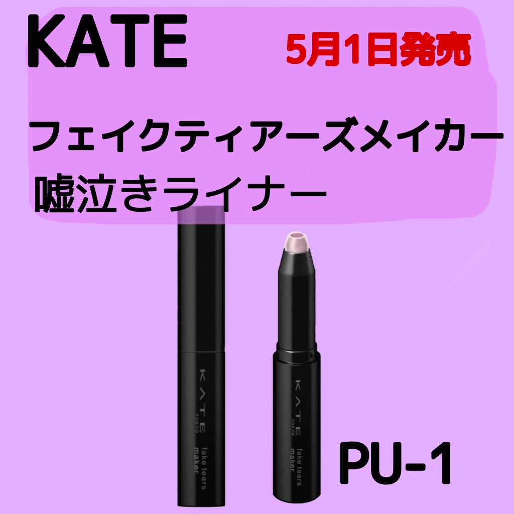 フェイクティアーズメイカー/KATE/ペンシルアイライナーを使ったクチコミ(1枚目)