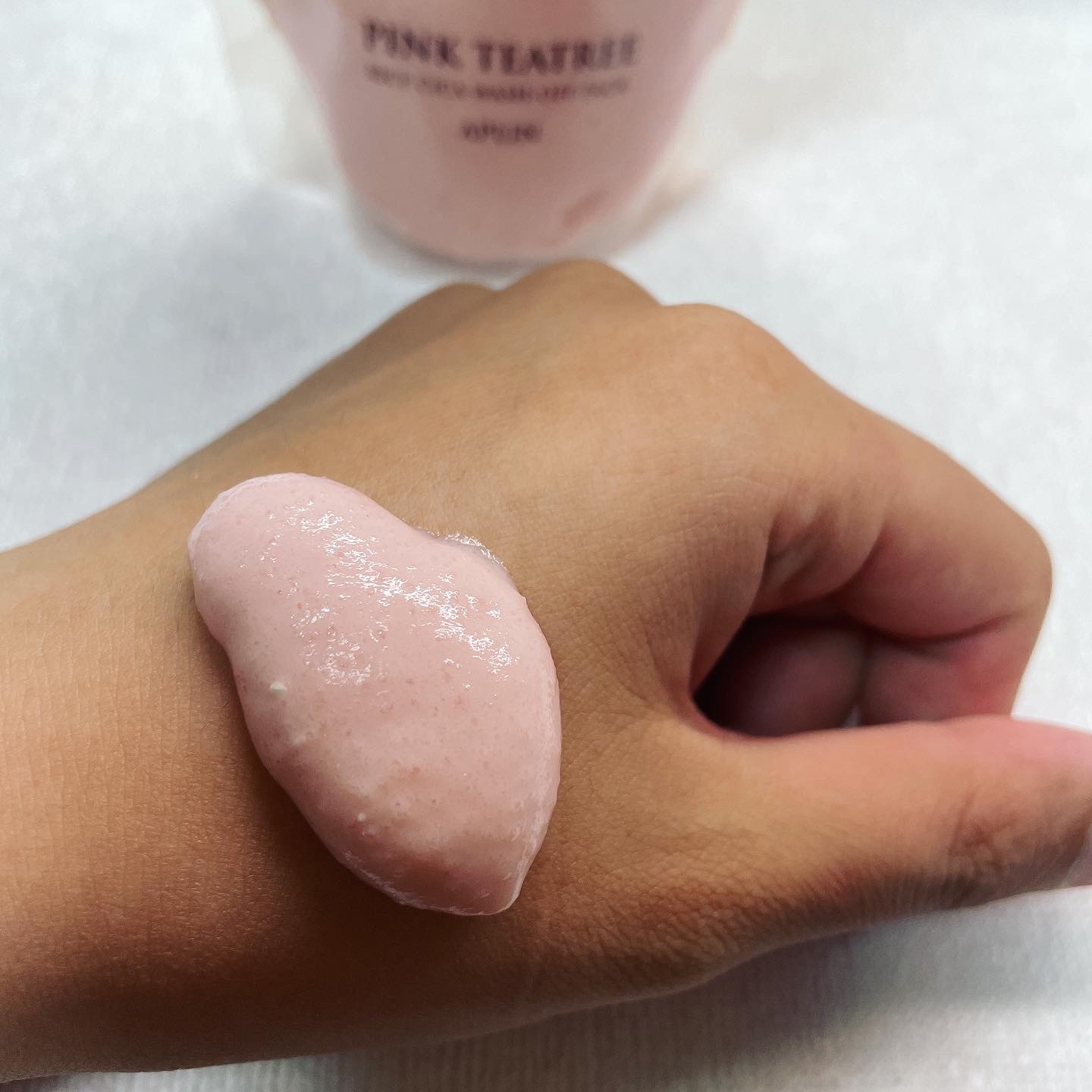 ピンクティーツリーライスシカウォッシュオフパック/APLIN/洗い流すパック・マスクを使ったクチコミ（2枚目）