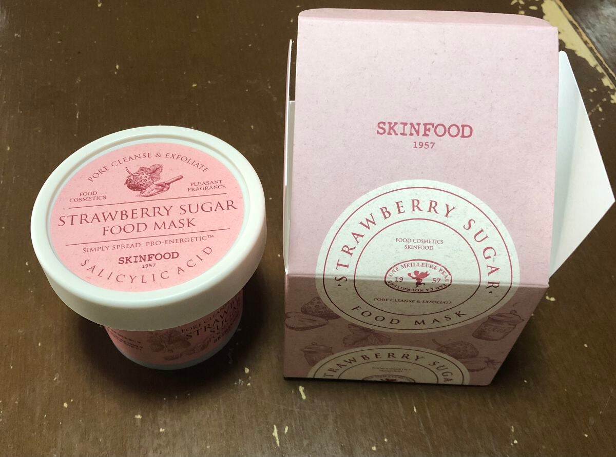 ストロベリーシュガー フードマスク/SKINFOOD/洗い流すパック・マスクを使ったクチコミ(2枚目)